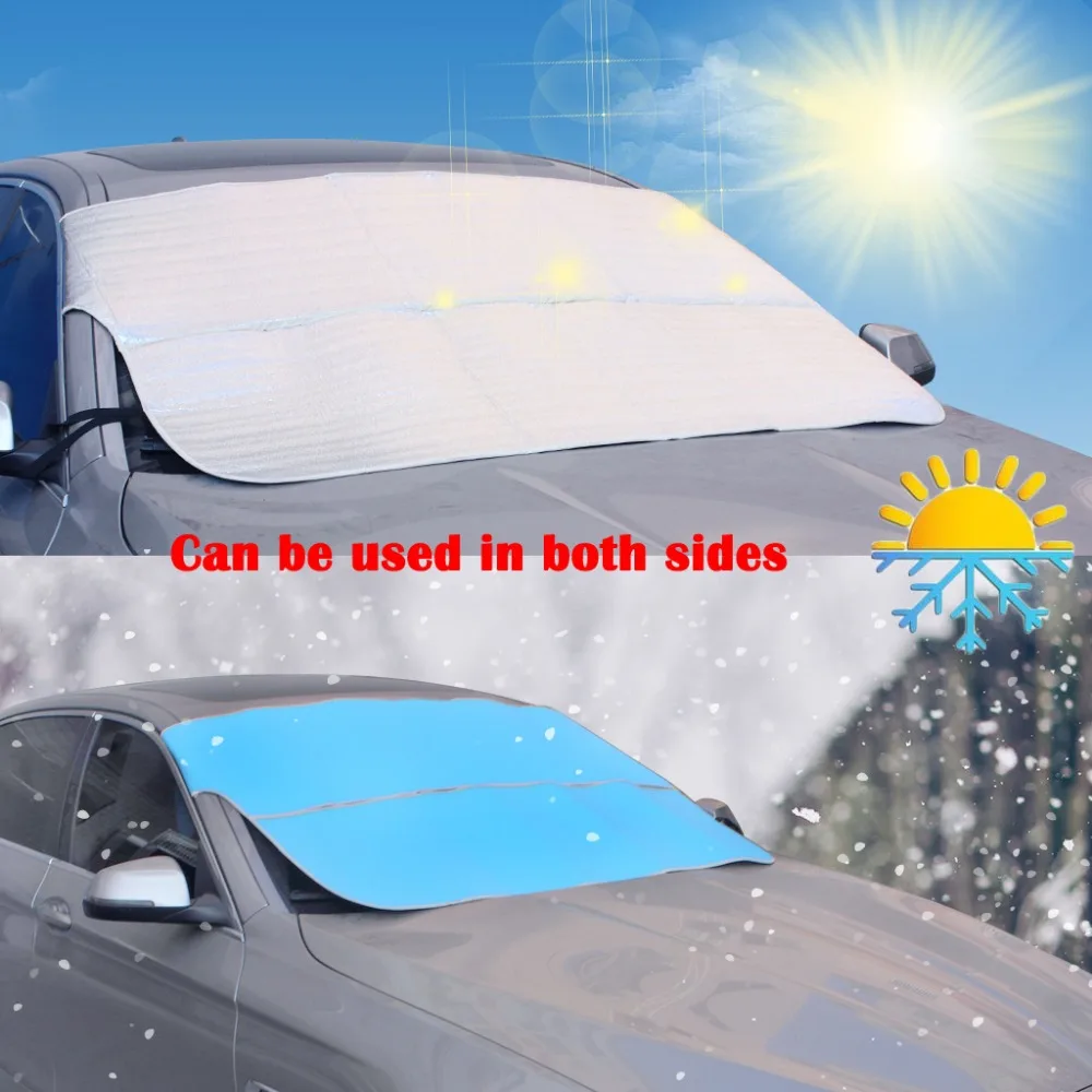 Car Windshield Cover UV Block Sunshade For Snow Frost Proof Foldable