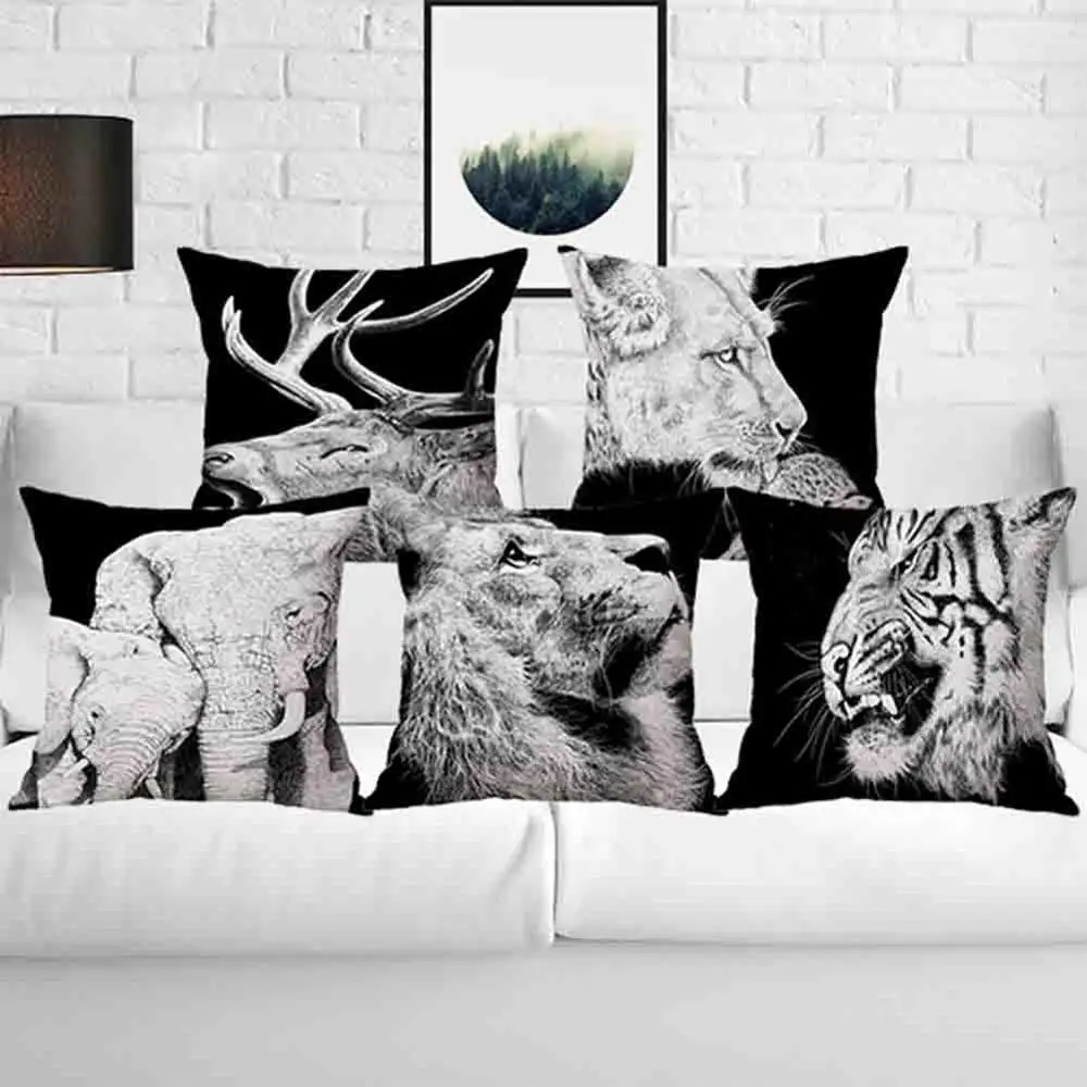 Animal Cushion Cover