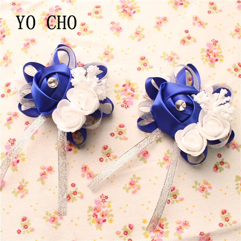 YO CHO DIY креативный искусственный цветок на запястье для подружки невесты сестер