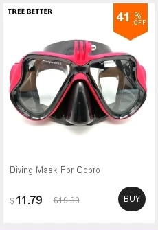 Маска для дайвинга для Gopro Hero 1/2/3/4/5 очки для дайвинга для взрослых Подводная маска для плавания МСК закаленное Стекло силиконовых кейсов для Водонепроницаемый Камера