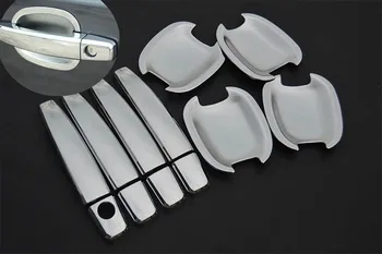 

For Chevrolet Cruze 2008-2013 Captiva 2008-2011 Camaro 2010-2011 Spark 2009-2011 New Chrome Car Door Handle Cover + Car Bowl