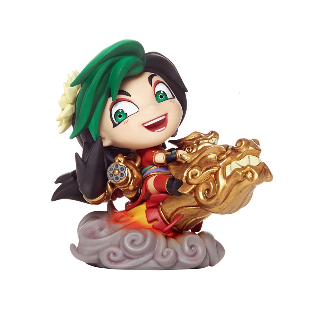

Cosplay Made for LOL The Loose Cannon Jinx 10cm/3.9'' Q Version PVC Garage Kit Action Figures Toys GK Model fairy dragon