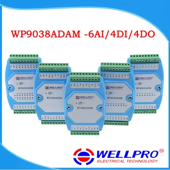 

0-20MA/4-20MA Current Acquisition Module 6AI/4DI/4DO MODBUS Communication -WP9038ADAM