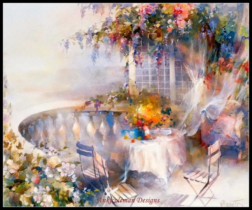 

Needlework for embroidery X-stitch DIY French DMC High Quality - Counted Cross Stitch Kits 14 ct Oil painting - Serenade