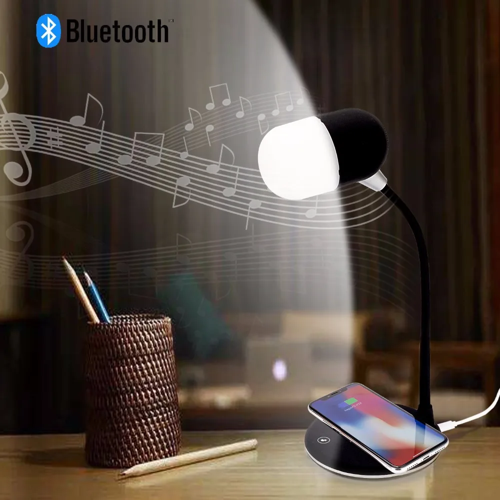 wireless bluetooth charging lamp