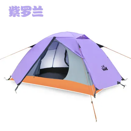 Новое большое пространство Высокое качество двухслойный алюминиевый полюс водонепроницаемый оборудование Пляжный Тент наружные палатки для кемпинга - Цвет: Purple