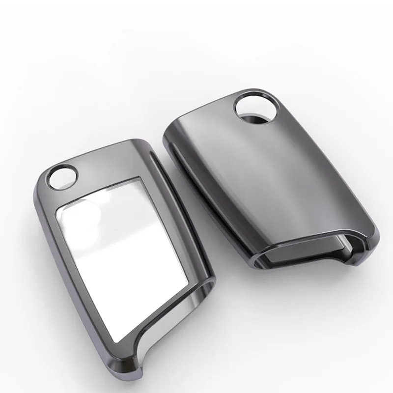TPU Car Key Remote Case Cover Holder Case For Volkswagen VW Golf 7 mk7 Seat Ibiza Leon FR 2 Altea Aztec For Skoda Octavia Full