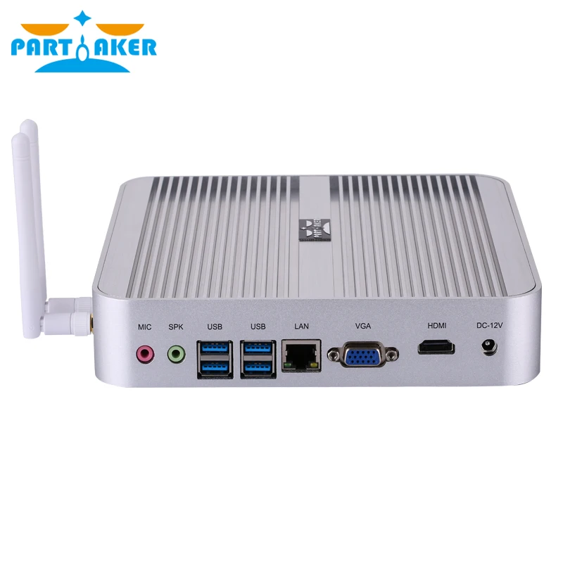 Причастником B11 Skylake мини ПК без вентилятора Win 10 Barebone i3 6100U Intel HD graphics 520 6Gen 4K HTPC