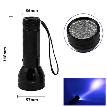 

DHL 50pcs Uv Led Flashlight 51 Leds 395nm Ultra Violet Torch Light Lamp Blacklight Detector for Dog Urine Pet Stains