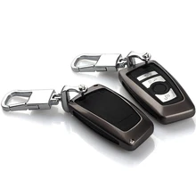 Защитный чехол из цинкового сплава для автомобильных ключей, брелок для ключей BMW 1 серии 3 серии 5 серии X3 X4 автомобильные аксессуары