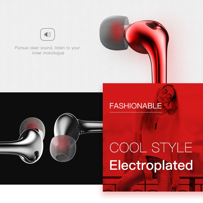 Беспроводное зарядное устройство HOCO металлик In ear наушники спортивные стерео с