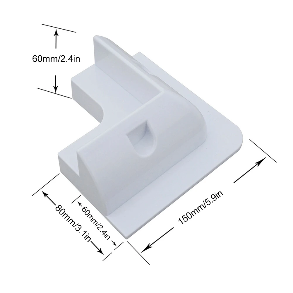 RV Панели солнечные Стенд белый угловой кронштейн ABS Пластик для морской плоский крыши Кемпинг автодомов Caravan яхты 4 шт./компл