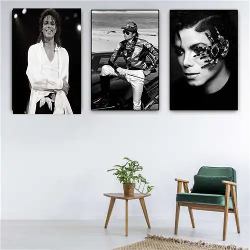 

Custom michael jackson (3) Poster tree art Printing Posters Cloth Fabric Wall Art Pictures For Living Room Decor#18-12-05-50