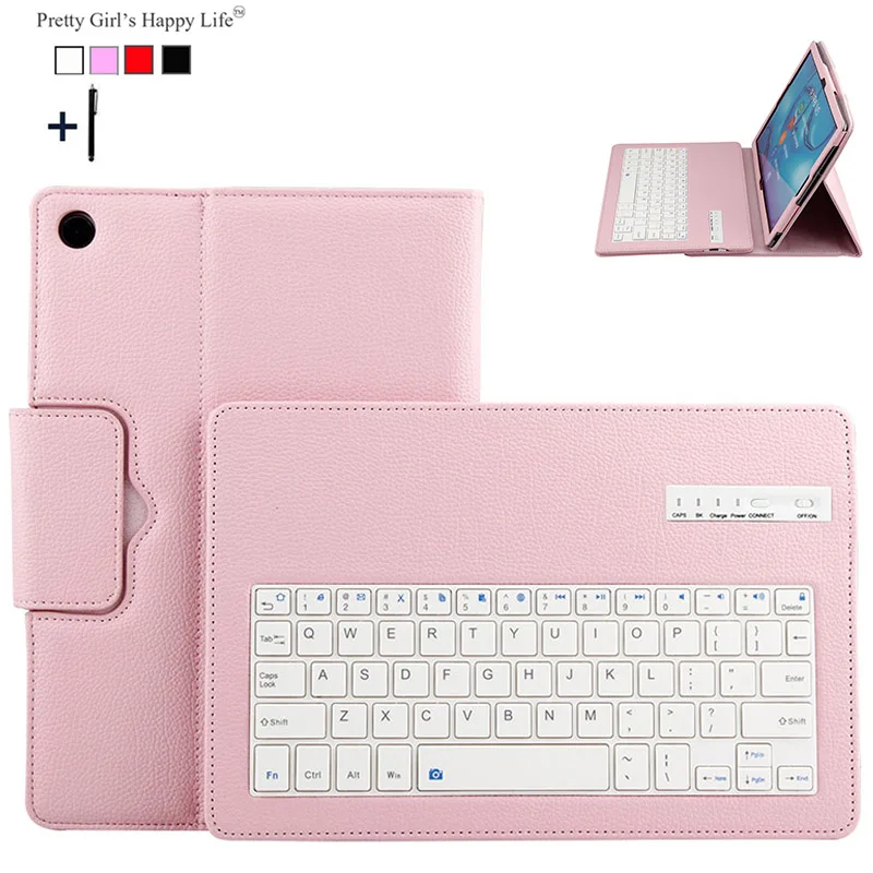 Case Cover For Huawei Mediapad M5 10.8'' CMR-W09/AL09 Detachable Wireless Bluetooth Keyboard Flip Leather Stand Funda +Stylus