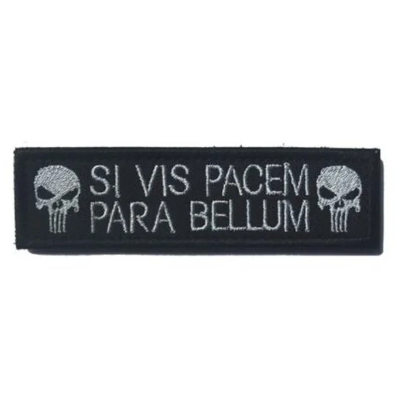 SI VIS Pacem Multi Patch Klett Abzeichen Airsoft Paintball Tactical 
