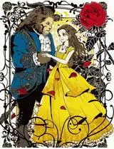 Картина по номерам на холсте cioioil X010 Beauty and the Beast цифровая Настенная картина для