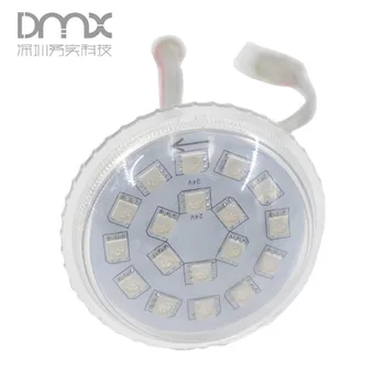 

Mokungit 200pcs G60 18 PCS 5050 RGB UCS2903 60mm Diameter Led entertainment lights on Game KTV Bar Module Light DC24V