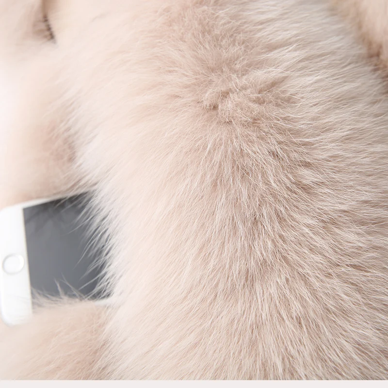 Real Fur Vest Women Fox Fur Vest 2018 New Arrival Winter Fluffy Natural Fur Gelit Outwear rf0251