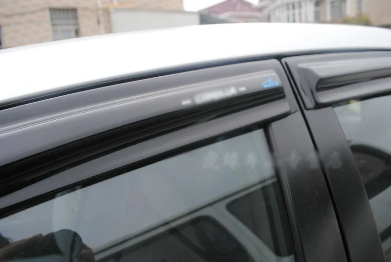 Jinke 4 шт оконные вентиляционные козырек от дождя Защита темного солнцезащитного экрана дефлекторы для Toyota Corolla 2011