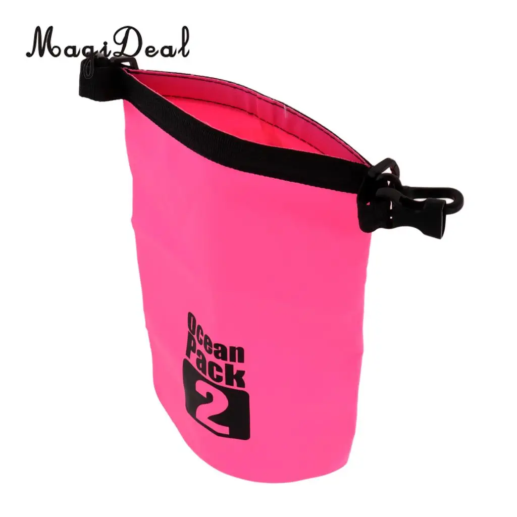 MagiDeal Heavy Duty 2L Waterproof Dry Bag Roll Top Sack for Kayak Canoeing Rafting Swimming Surfing Sailing Drifting Fishing
