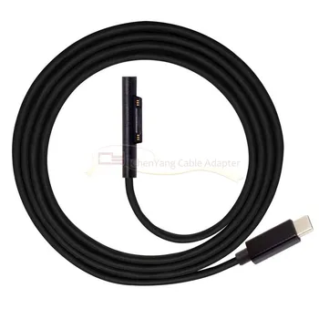 

USB 3.1 Type C Cable180cm USB-C DC 12-15V to Surface Pro3 Pro4 Pro5 Pro6 Book Charge 1.8m cable adapter