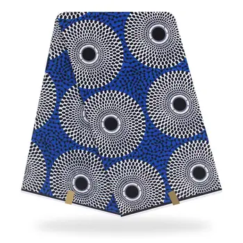 

Circles design Blue Ankara print fabric wax fabric,wax fabric,Top quality african wax fabrics DF-154