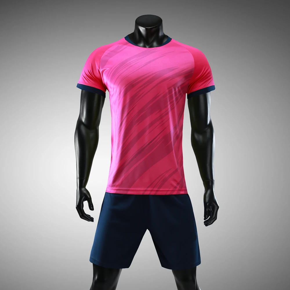 Fabiurt Suits Men's Soccer Mesh Player Soccer Shirt Practice Sports T Shirt Sweatpants Two Piece Ball Suit for Men,Red, Size: Large