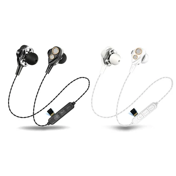 

In-ear Earphone Phone Line Control Bluetooth Microphone Wireless Headset TF Card Slot