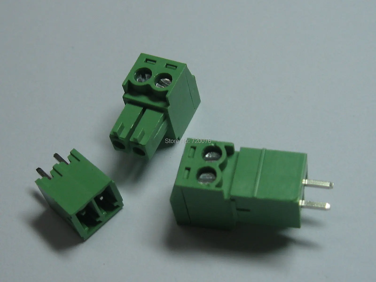 

12 pcs Screw Terminal Block Connector 3.5mm 2 pin/way Green Pluggable Type