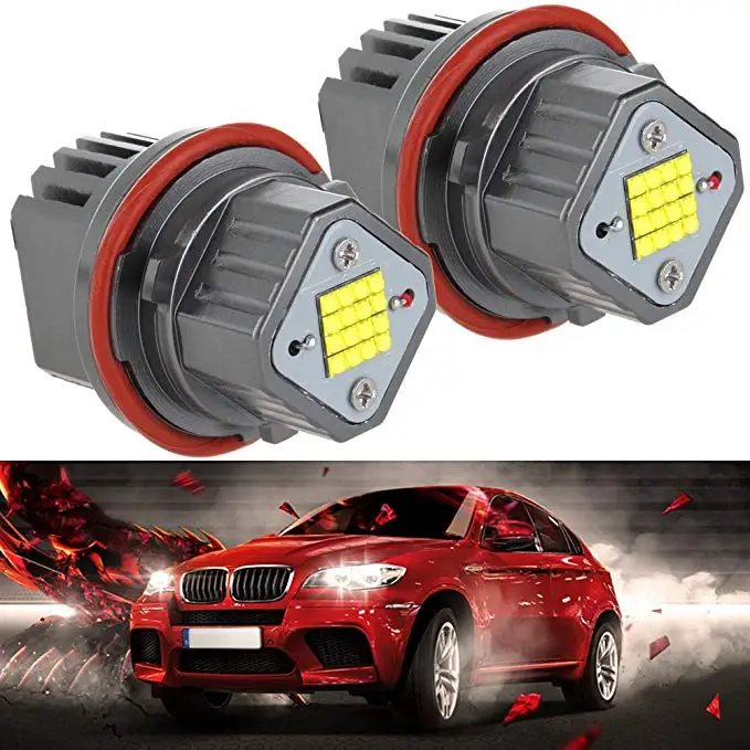 

2X CANBUS Error Free 2*80W 160W LED Marker Angel Eyes with CREE LED Chips 9-32V All-In-One White for E39 E53 E60 E61 E63 E65 E87