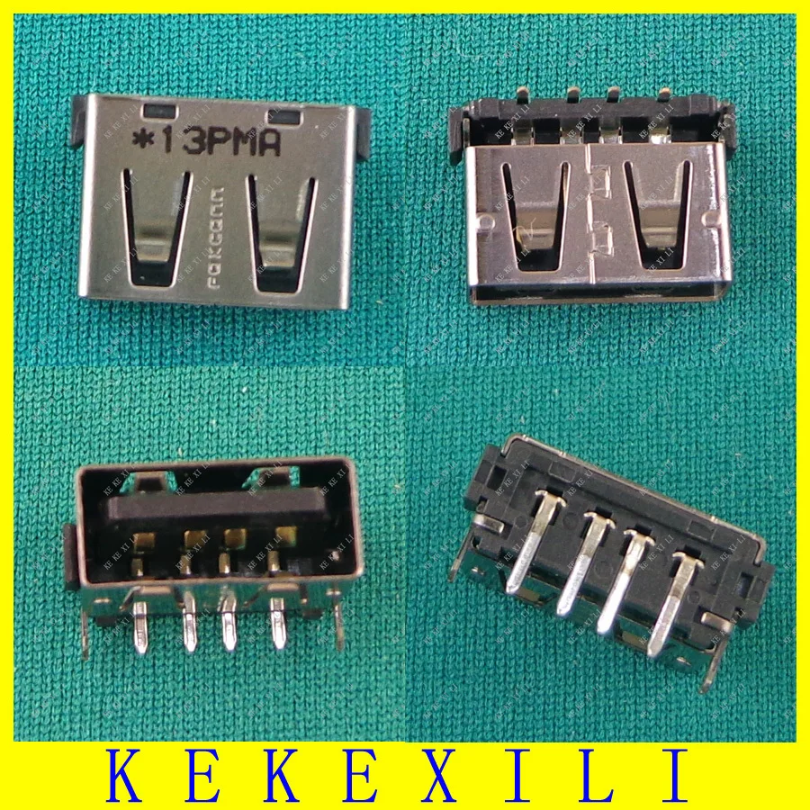 10X New arrivals For Lenovo Laptop Short body type 10mm USB Jack 90 degree DIP USB Connector usb 2.0