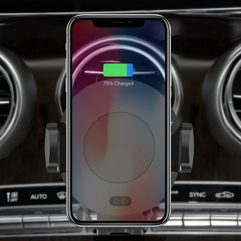 QI Wireless Fast Charger Car Mount Holder Stand For iPhone XR XS Max 8 Plus Samsung S9 For Xiaomi Mi 9 MIX 3 Huawei Mate 20 Pro