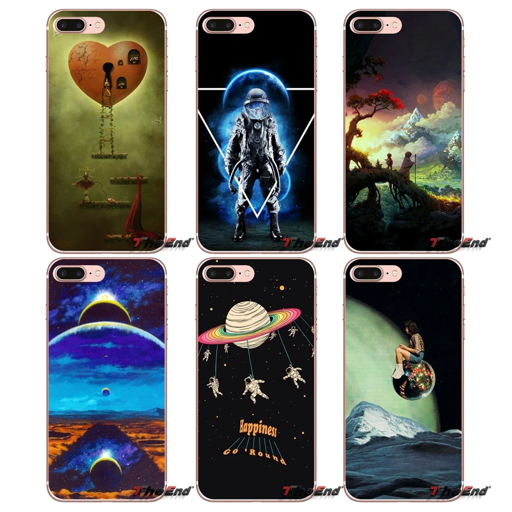 SURREAL ART Обои Для iPhone X 4 4S 5 5S 5C SE 6 6S 7 8 Plus Samsung Galaxy J1 J3 J5 J7 A3 A5 2016 2017 силиконовый чехол