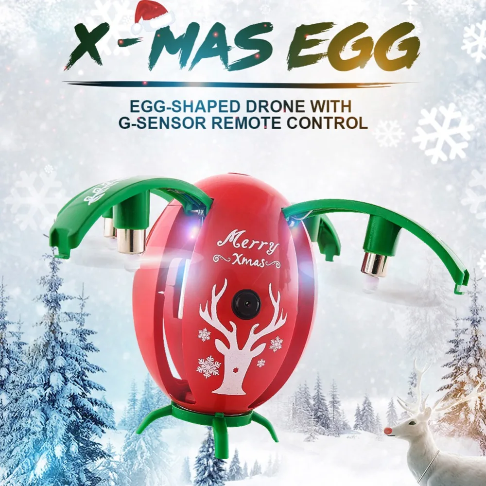 

JJR/C H66 X-mas Egg WIFI Mini Drone With Camera 1.0MP FPV RC Quadcopter RTF Helicopter Aircraft Toys For Kids Xmas Gift#256135