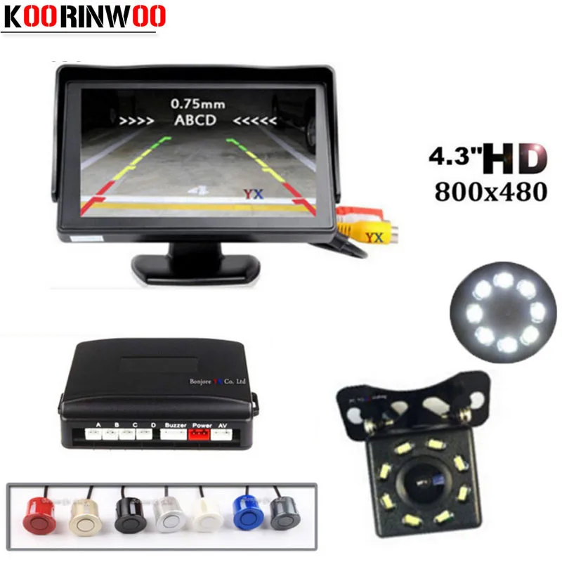 KKmoon Waterproof Car Reversing Camera with Parking Aid 8 LED Night Vision