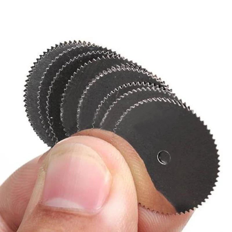 10Pcs/set 22/25mm Disc Wheel Cutting Blade Wood Saw Drill Rotary Tools Accessories