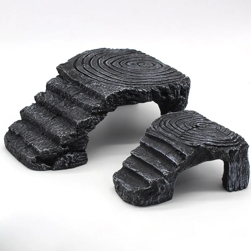 

Tortoise Turtle Basking Reptile Platform Tank Aquatic Water Frog Rock Ladder Aquarium Decoration UYT Shop