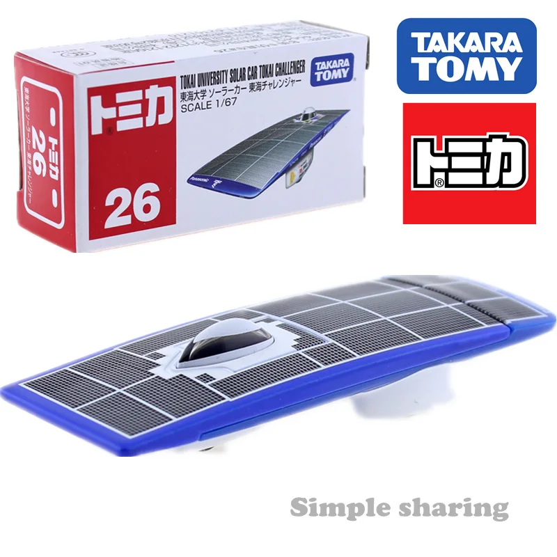 TOMICA NO.26 Япония TAKARA TOKAI UNIV. Солнечная Автомобильная модель CHALLENGER литая под