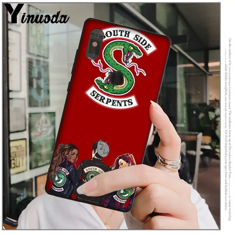 Yinuoda Riverdale الجانب الجنوبي الثعابين سيليكون غطاء إطار هاتف محمول ل أبل فون 8 7 6 6 S زائد X XS ماكس 5 5 S SE XR الهواتف المحمولة