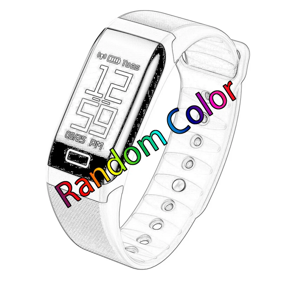 R7 цветной Bluetooth Смарт-Браслет спортивный браслет монитор сердечного ритма кровяное давление кислород IP68 Водонепроницаемый умный Браслет для плавания - Цвет: Random Color