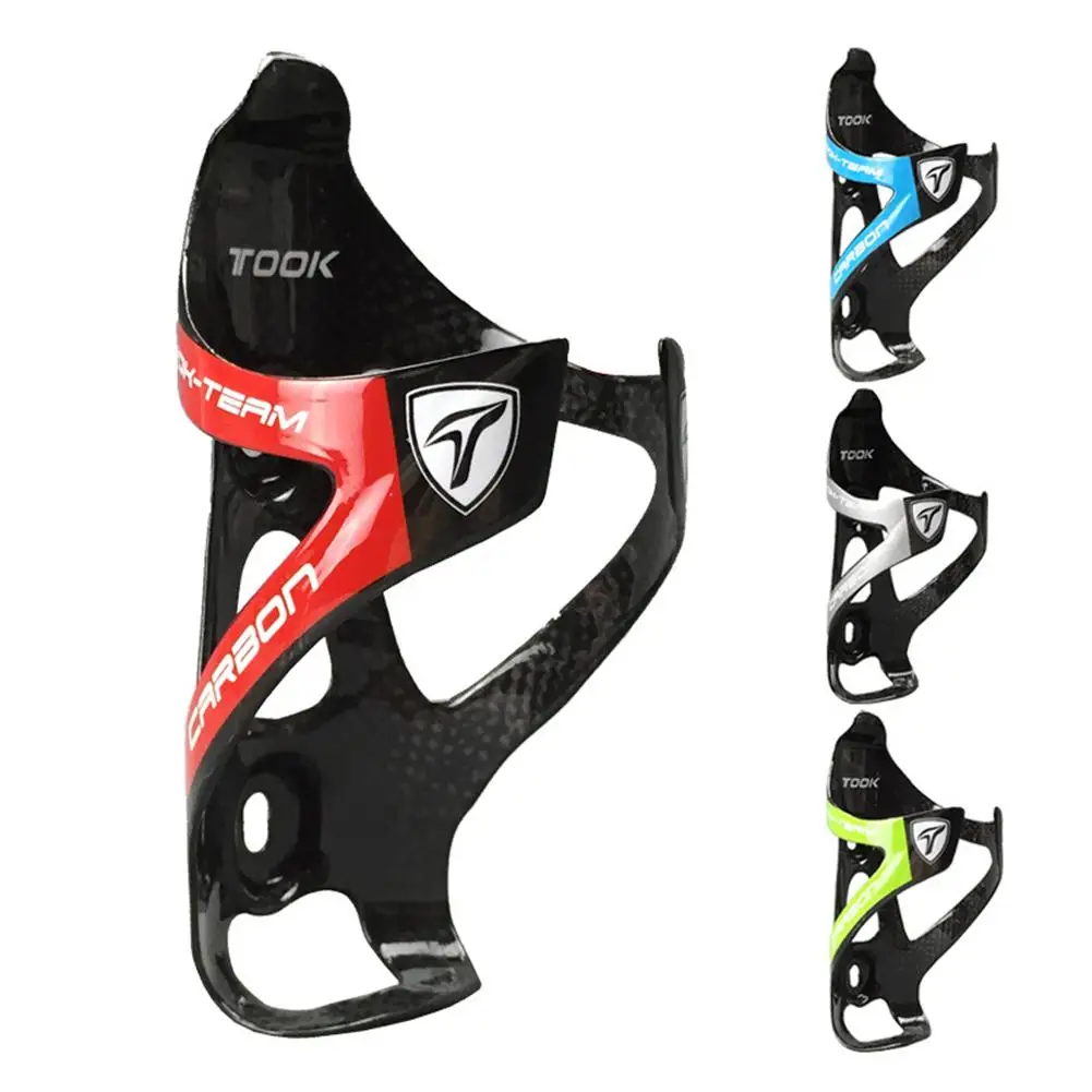 

MTB Road Bike Bicycle Water Bottle Cage Carbon Fiber Ultra Light Bottle Holder Cycling Water Rack Bike Accessories S3