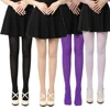 Collants opaques sans couture pour femmes, bas en nylon, optique à pieds, collants chauds, noir, 120D, hiver, printemps, automne