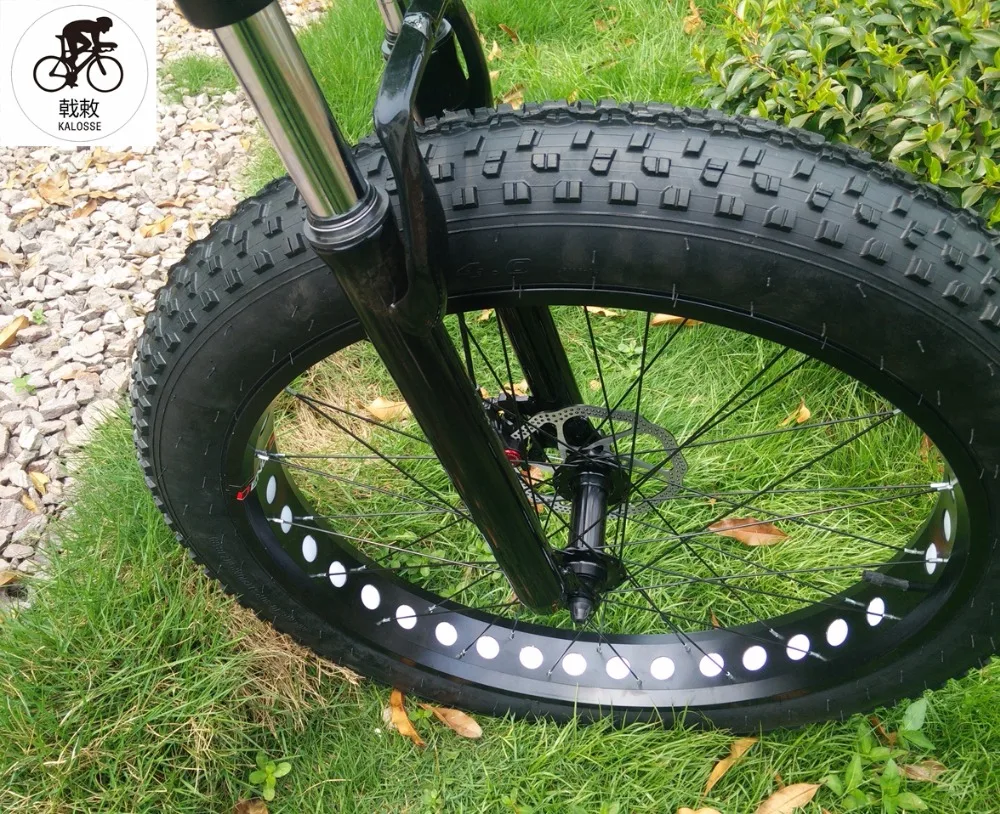 Cheap Kalosse 165mm travel frame  Beach bikes  26*4.0 tires  24/27/30 speed   tyre dirt bike,17 inch Snow bikes 5