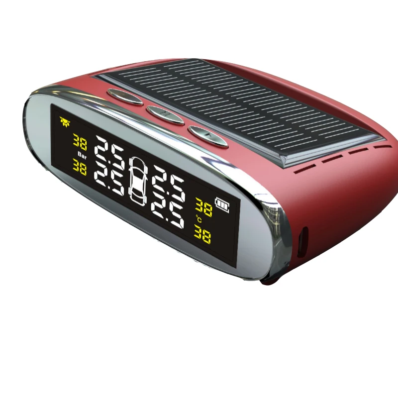 TPMS Solar Auto Alarm Tire Sensor Wireless 1 (3)