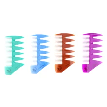 Новые двухсторонние тонкие/грубые зубы карманные бороды пластмассовые гребни для волос Легкий Вес Портативный прочный