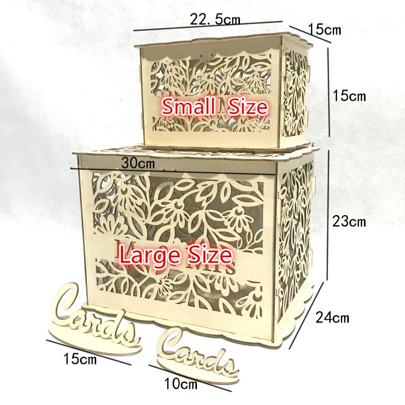  Mr & Mrs Wedding Gift Card Box Wooden Wedding Invitation Card Box Card Sign Set Country Wedding Dec - 33014562796