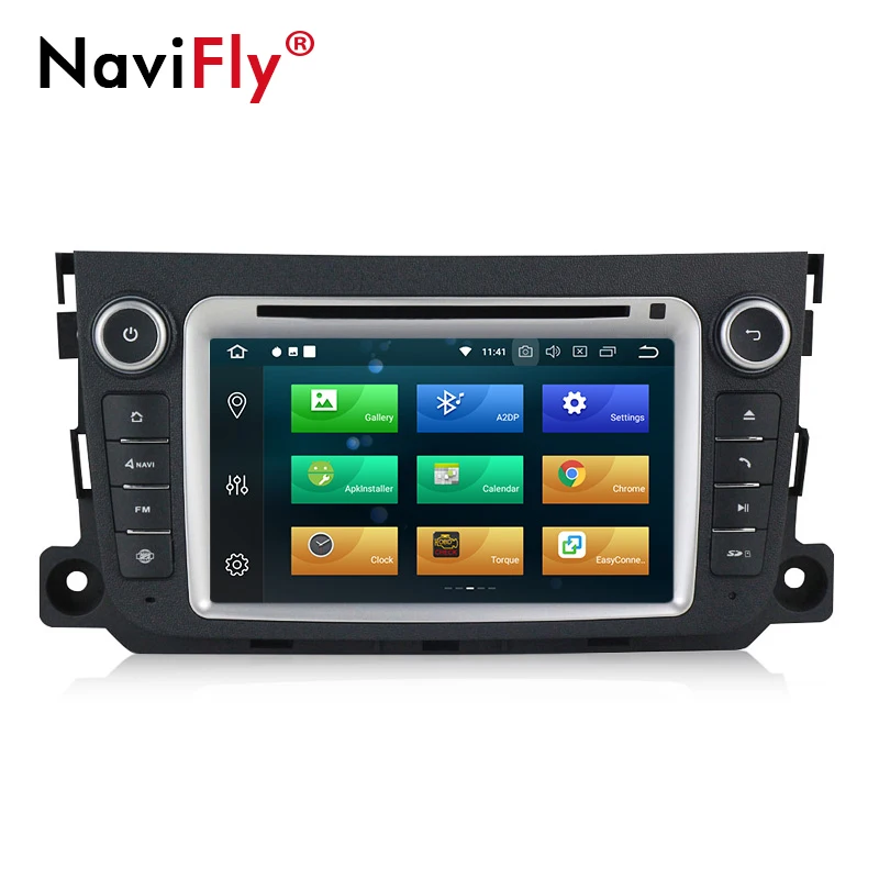 Sale 2 din PX5 Android 8.0 car radio dvd multimedia gps navigation for Mercedes/Benz Smart Fortwo 2011 2012 2013 2014 4GB+32GB WIFI 3
