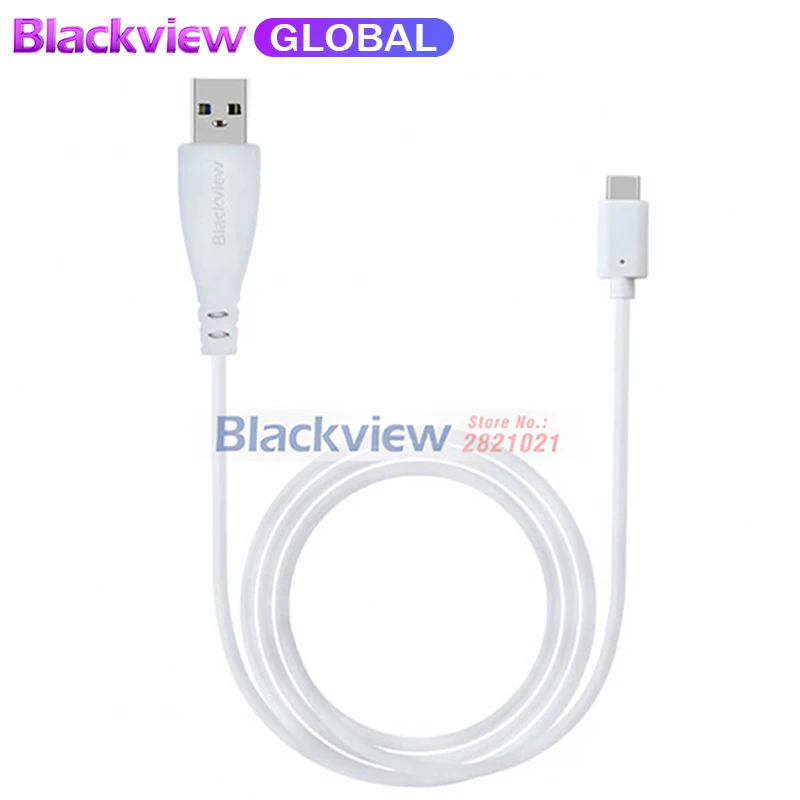 Заводской Blackview 9 В/2A Quick Charge Зарядное устройство + Тип usb-C кабель дигитайзер для p2 P2