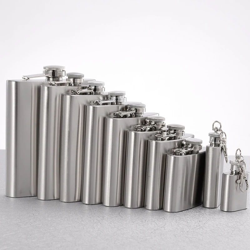 

Stainless Steel Mini Hip Flask Flagon Portable Wine Whisky Alcohol Pot Bottle Mug Drinkware For Drinker Drinkware Personalized
