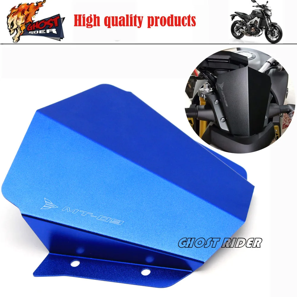 Blue Motorcycle Accessories Motorbike Windshield Windscreen fits For Yamaha MT09 MT 09 2014 2015 FJ 09